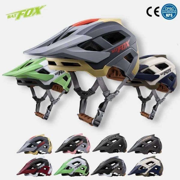 BATFOX Cycling Helmet Lightweight Comfort lining Road MTB Bicycle Protective and drop resistant Men Women Bike Helmets 26W0312