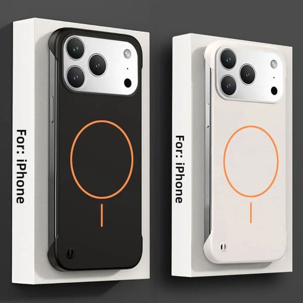 Ultra-thin Magnetic Magsafe Phone Case With Thin Circles For iPhone 17 Air 16e 16 15 14 Plus 13 12 11 Pro Max Solid Color All Inclusive Anti Drop Protective Cover Casing