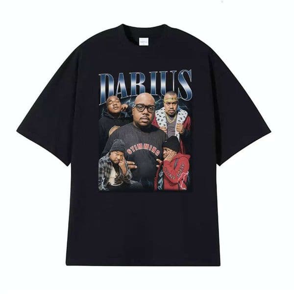 Funny Limited Darius Day Print T-Shirt Men Women Vintage Fashion Humor T-shirts High Quality Oversized Short Sleeve T Shirt Tops Q260312