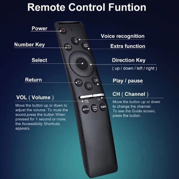 Universal BN59 Replacement Voice Remote Control for Smart TV with Voice Function Compatible with QLED LED LCD Models 260302