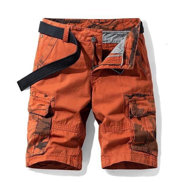 2025 Mens 100 Cotton Summer Casual Shorts MultiPocket Solid Color 4 Colors Outdoor Breathable 260310BANJIA
