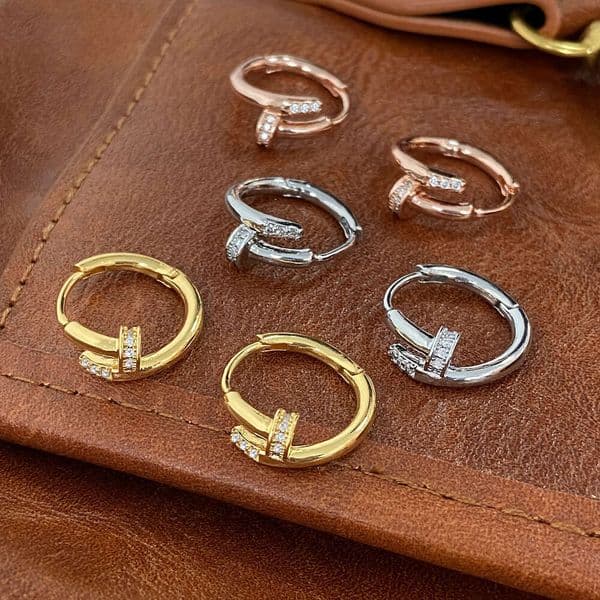 Stud Zirconia Style Minimalist Rings Versatile Luxury Earrings Premium Women's Holiday Gifts