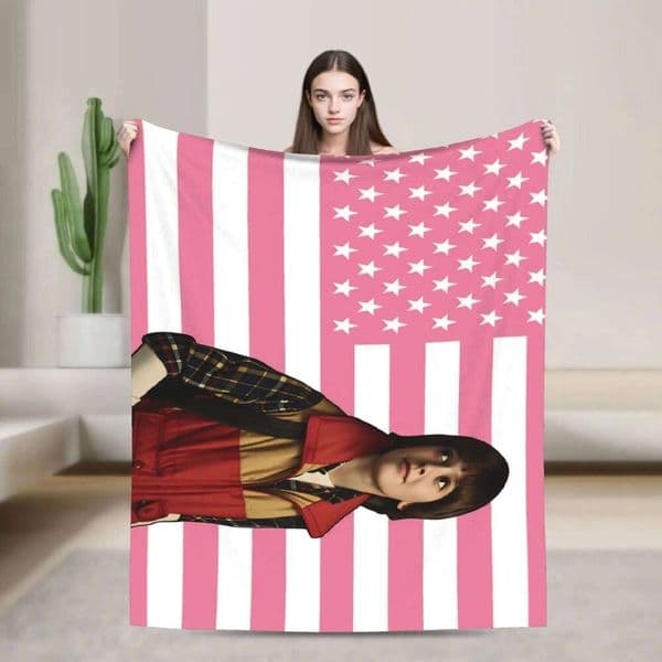 Will Byers Flannel Blanket Adults Girls Super Soft Bedding Throws Winter Outdoor Bedspread Sofa Bed Cover L260601