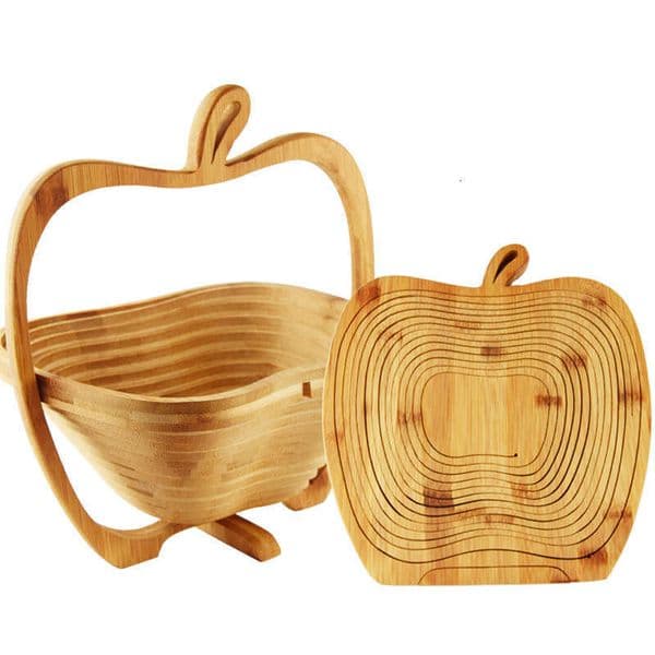 New eco-friendly household fruit tray, daily use, foldable, multifunctional bamboo creative craft