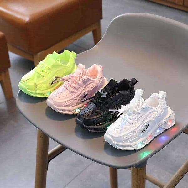 Children Glowing Sneakers Boys Led Lighted Casual 2023 Spring Autumn Candy Color Breathable Kids Girls Sports Shoes H260312 thumbnail 2