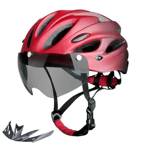 Bike with LED Tail Light Adult Cycling Helmet Fit 58-62cm Lightweight Breathable Colorful Bicycle Helmets Accessories 26W0312