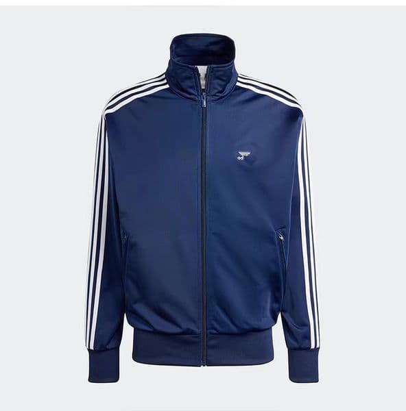 2026 Spring Men's and Women's Classic Stripe Embroidered Logo Stand Collar Sports Casual Jacket Coat IR9893