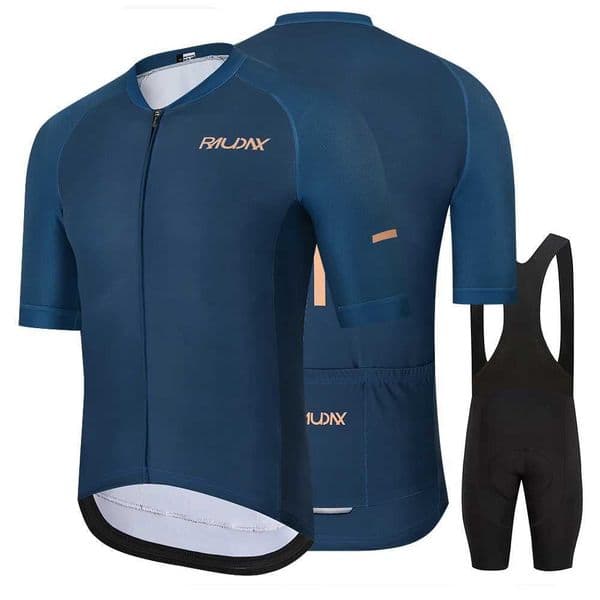 Raudax Mens Summer Road Bike Wear Racing Clothes Breathable Cycling Jersey Set - Ropa Ciclismo H260312