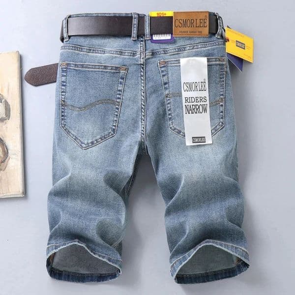 2025 Summer Stretch Thin Bermuda Masculina Cotton Denim Jeans Men Knee Length Soft Ropa Hombre Shorts 260310