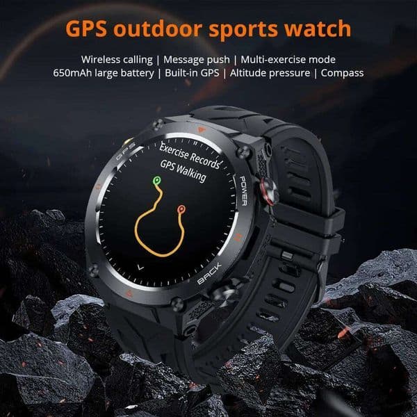 COLMI V75 Smart Watch 1.45" Ultra HD Display Built-in GPS & Compass Make/Receive Phone Calls Smartwatch 650mAh Battery 26Y0310