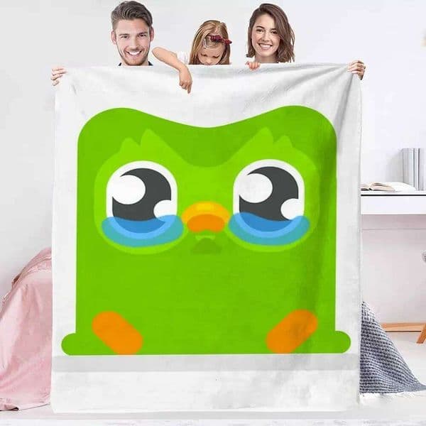 Warm Winter DuolingoS Fluffy Bedspread on the Bed Sleeping Blankets and Throws Blanket for Sofa Throw Knee Fleece S26