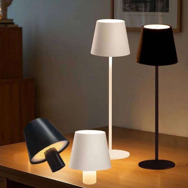 Desk Night Light USB Rechargeable Touch Lamp LED Table Lamps 3Levels Dimmable Wireless For Room Study Office Bar 26L0312