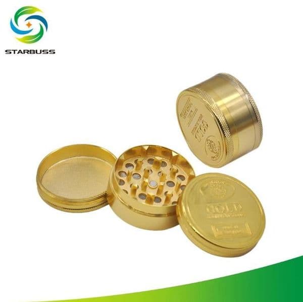 Gold brand smoker 3 layer smoker cigarette lighter diameter 48mm gold smoker