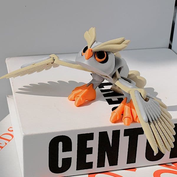 Cute Owl 3D Printed Model Tabletop Doll Fun Gift
