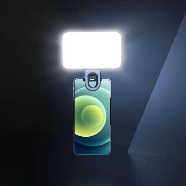 Portable Mini Selfie Rechargeable 3 Modes Adjustable Brightness Clip On For Mobile Phone Computer Fill Light 26W0312