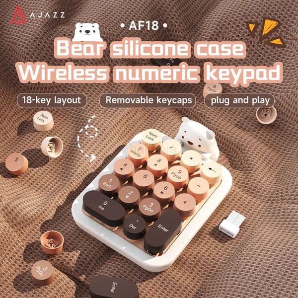 AJAZZ AF18 One-Handed Office Keyboard HE Magnetic Switch 18-Key Mini Keyboard Suitable For Office Use H260313