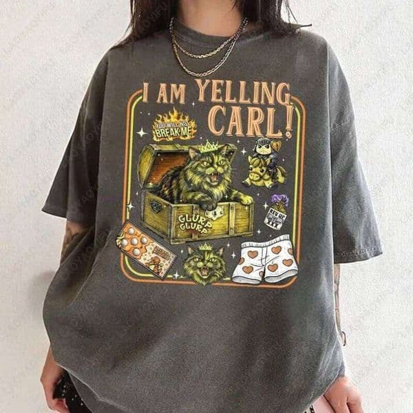 Dungeon Crawler Carl Princess Donut & Mongo Tee Fantasy Book Reader Geeky Cat Lover Cotton T-Shirt Bookish Merch Top Ropa Mujer Z260313