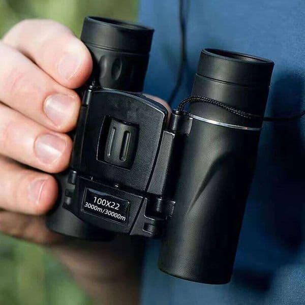 100x22 Mini Portable Hd Binoculars 30000m Long Range Folding Bak4 Fmc Optics For Hunting Sports Outdoor Camping Travel 26Y0313