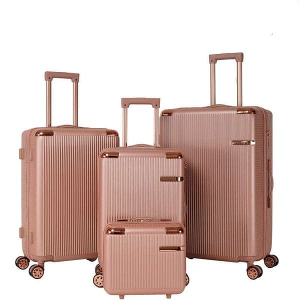 4-piece hard 360° dual rotating four-wheel password lock, lightweight universal wheel luggage, portable luggage.