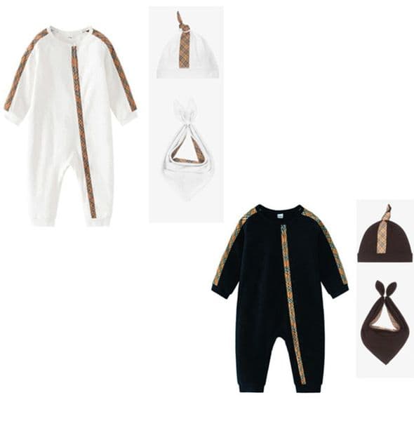Baby Romper Jumpsuit Desiger Clothes Long Sleeve Baby Rompers Spring Summer Romper Kids Designer Infant Jumpsuits Clothes 096