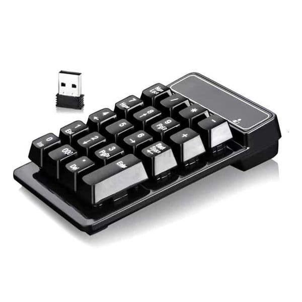 New Arrival 24G Wireless Numeric Keyboard Mechanical Feel 19 Keys Numpad Mini Keypad For PC Laptop Etc H260313