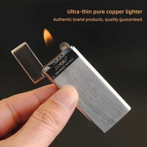 butane metal gas windproof torch lighters ultrathin ic novel vintage grinding wheel lighter tools festival gifts X260313