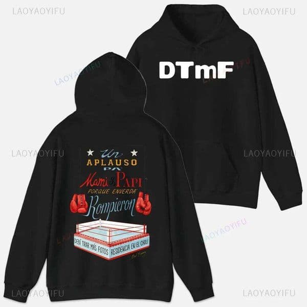 DTMF Deb Tirar Ms Fotos Bad Bunny Men Sweatshirt Graphic Clothing Quality Streetwear Autumn Hoodie Funny Tops PLong Sleeve Z260314