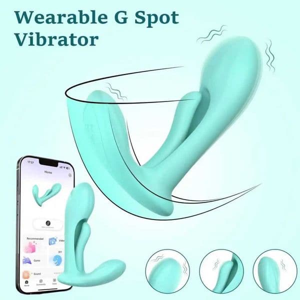 Female Vibrator Adult Flapping G Spot Rabbit Vibrator Mode Anal Butt Stimulaiton Wearable Panty SexToy APP for Women Deal_1BCA