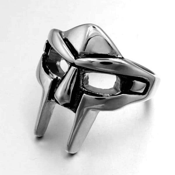Vintage Goth Mf Doom Mask Adjustable Joint For Men Gladiator Punk Egyptian Pharaoh Male Open Ring Jewelry