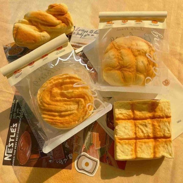 New Explosive New Products Hot Sale Shredded Bread Butter Toast Wet Soft Decompress Slow Rebound Squeeze Vent Sticky H260313