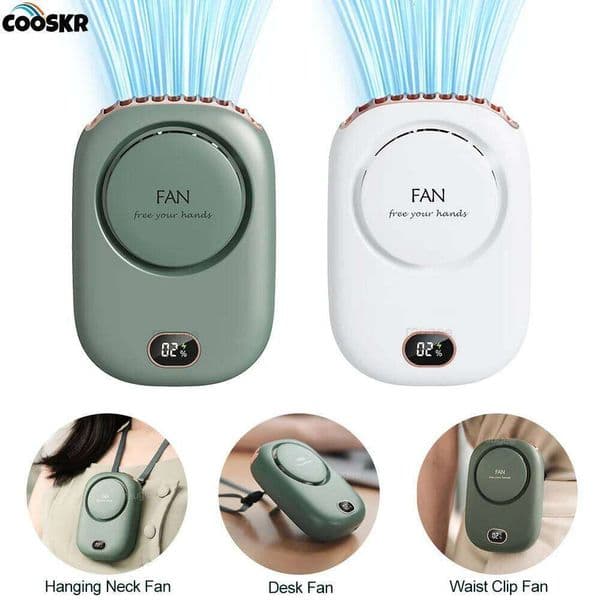 Portable Clip Rechargeable Hanging Neck Outdoor Camping Waist USB Small Cooling Pocket Fan for Travel 26L0313