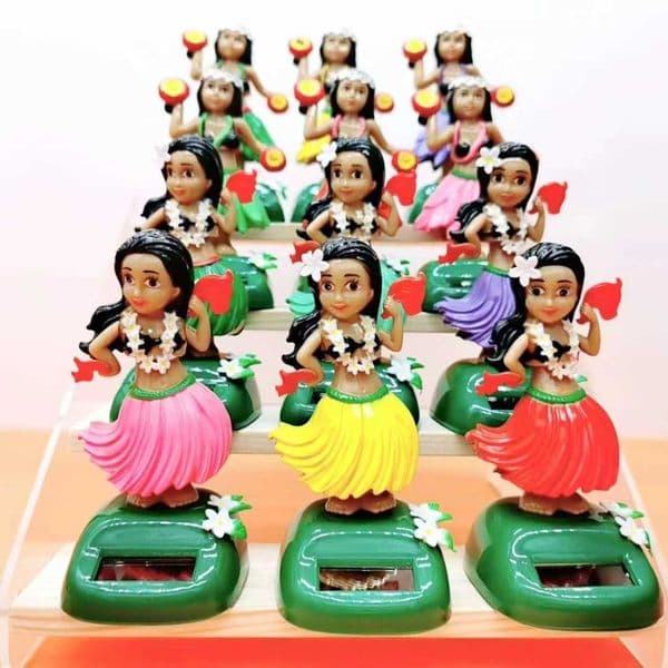 Car Ornament Solar Ornament Bobble Doll Hawaiian Girl Shape Ornament Gift Creative Interior Car Supplies Car Doll Ornament K260313