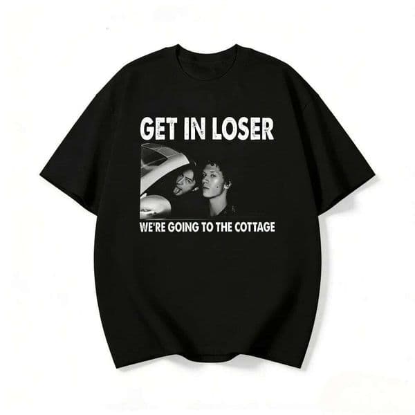Get in Loser We're Going To The Cottage Heated-Rivalry Shane Hollander Ilya Rozanov Hockey T Shirt Women Decent Cotton Tees Tops J260312