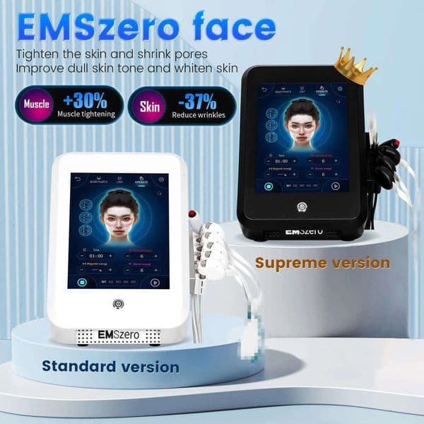 High Efficiency EMSZERO Face Tightening Magnetic EMS RF Beauty Skin Lift Face Lifting Muscle Tightening Device Activating Collagen Regeneration Machine