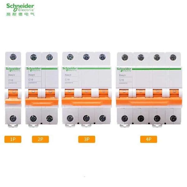 Schneider Electric Easy9 Air Switch Type-C 1P/2P/3P/4P Household Small Circuit Breaker 6A 63A Micro-Break EA9AN X260313