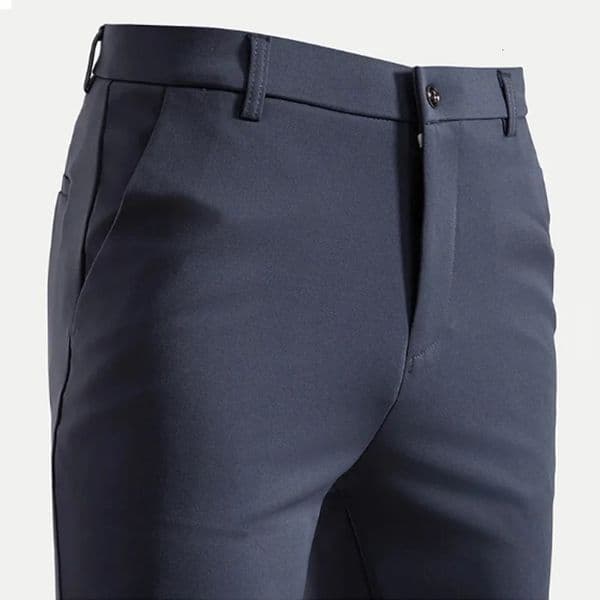 2942 Mens Summer Thin Fashion Business Casual Suit Pants Long Elastic Straight Sleeve Formal Plus Size 2840 260312BJ