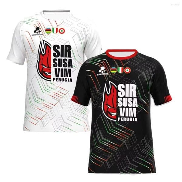 Men's T Shirts 2026 Italian Sir Susa Vim Perugia Volleyball T-Shirt O-Neck Quick Drying Training Clothing Breathable Oversize Tops