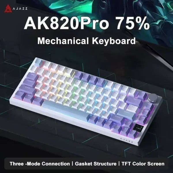 AK820 / AK820Pro Gaming Mechanical 75% 82 Keys Wired Single Mode/Bluetooth Wireless Gamer Keyboard for Laptop PC 26L0313