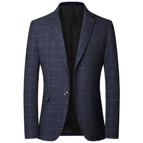 TFETTERS Spring Mens Wedding Suits Blazer Check Autumn Single Breasted Blazers Men Fashion for 260312
