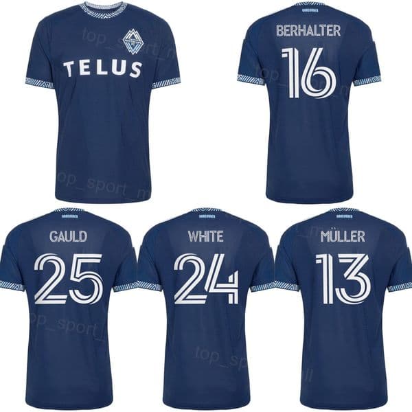 Club 2026 Soccer Vancouver Whitecaps Jersey Men 24 WHITE 13 MULLER 16 BERHALTER 33 BLACKMON 22 JACKSON 1 TAKAOKA 20 CUBAS LABORDA OCAMPO CABRERA Football Shirt Kits