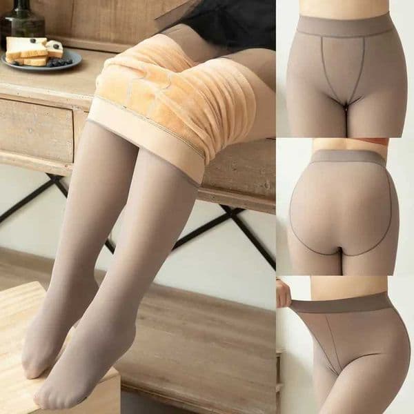 Plus Size Womens Thermal Pantyhose For Winter Warm Flce Tights Ladies Sexy Stockings Fake Translucent Leggings L2512164YTZ