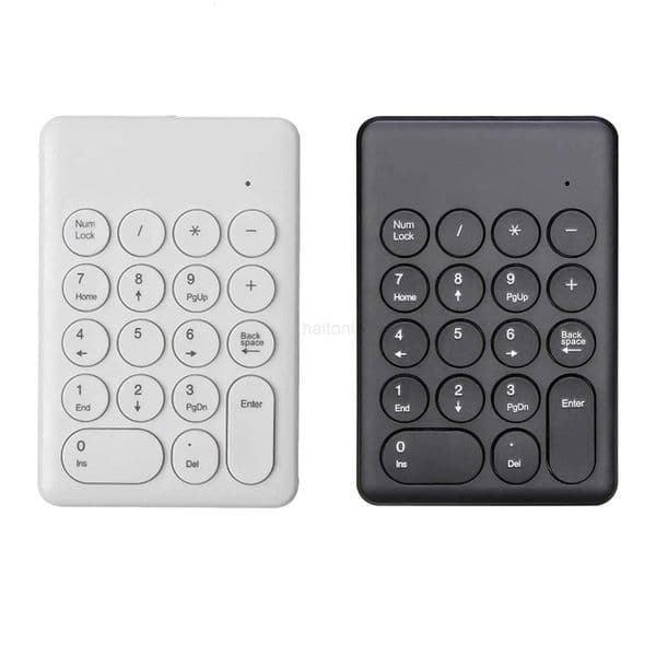 18 Keys 24G Wireless Numeric Keypad Number Numpad Non Slip Mini Keyboard for Laptop PC Computer Financial Worker Accountant H260313