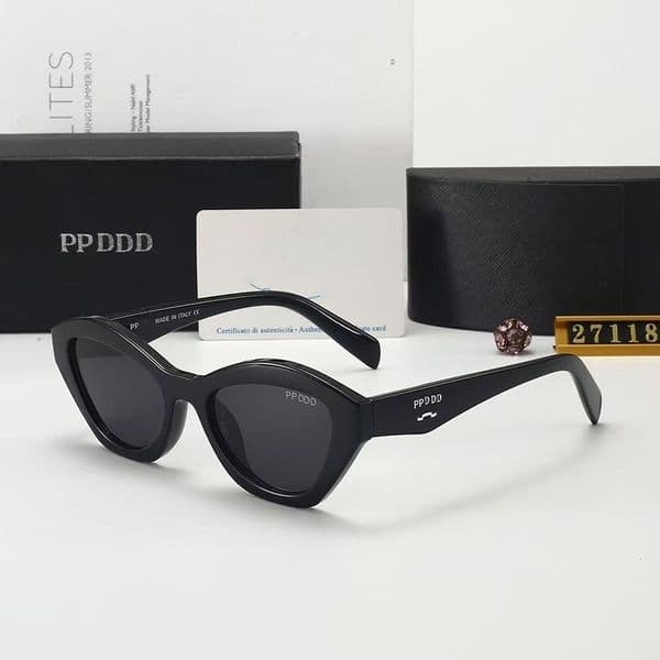 sunglasses designer for Women cat eye casual Adumbral mirror legs frame Fine flat lenses Beach Glasses Retro Frame