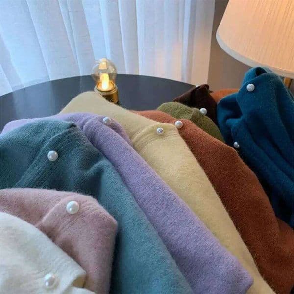 Solid Cardigan Sweater Fall Women Clothing Korean Fashion O-neck Long Sleeve Top Single Breasted Sweet Knitted Mujer Outerwear Z260314