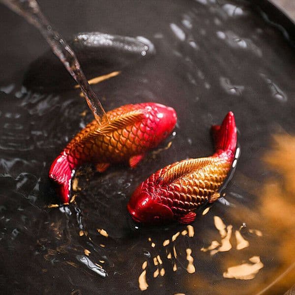Table New National Trend Internet Celebrity Color-Changing Fish Pet Ornament Can Be Raised and Played with Tea