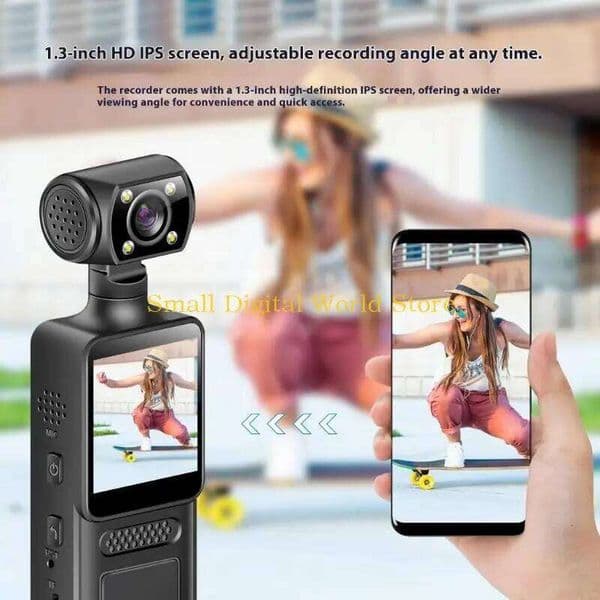 77UB Portable 4K 180 Degree Rotating Handheld Pocket Camera 26H0313