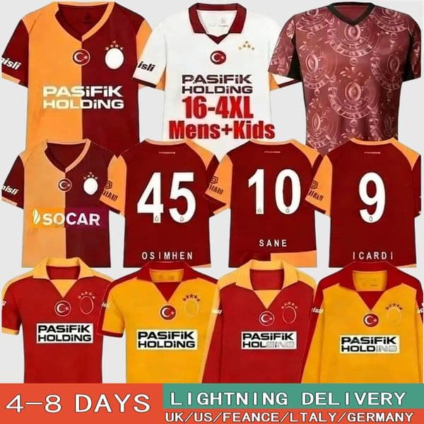 25 26 Galatasaray Soccer Jerseys Players fans ICARDI ZANIOLI BAKAMBU MERTENS ZAHA AKGUN AKTURKOGLU 100th Anniversary 01 2010 11 Retr 2026 men kids kit Football Shirt