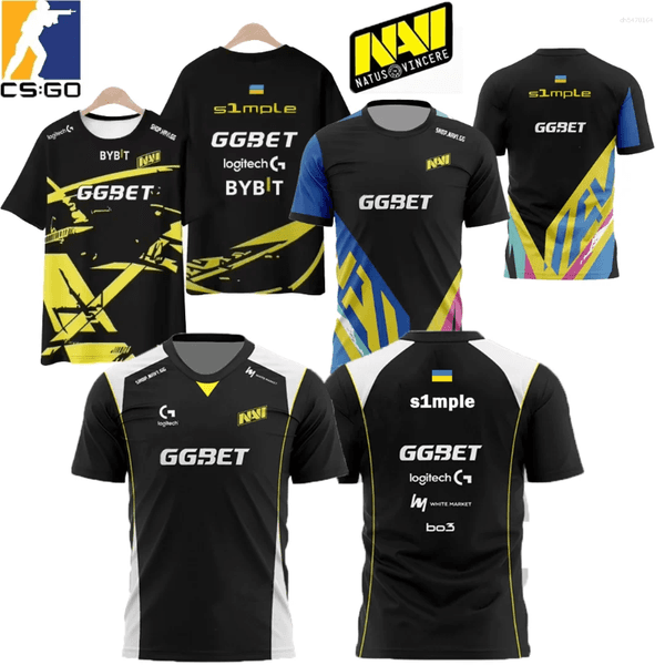 Men's T Shirts Simple NAVI 2026 CS2 Esports Team CSGO Unisex T-shirt Competition Player Training Uniform Oversized Game Fans Tee Top