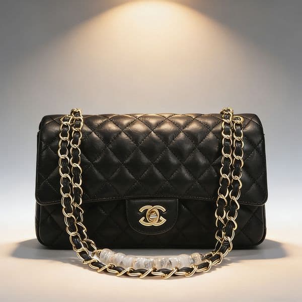 10A Grade Luxury Designer Shoulder Bag, Caviar Sheepskin Texture,Square Lattice Handbag, Fashion Evening Bag With Metallic Chain