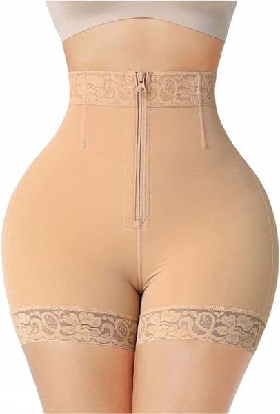 Shapewear for Women High Waisted Tummy Control Body Shaper Shorts Hip Lifting, Thigh Slimmer, Waist Trainer Underwear Hook Zipper Closure Design